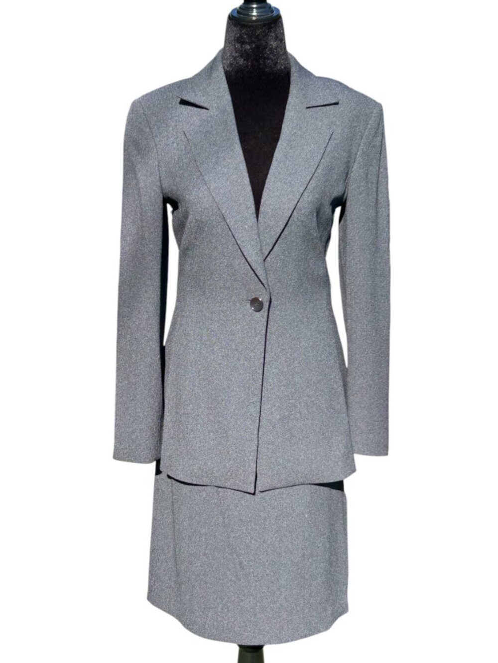 ICB Japan Gray Modern Professional Skirt Suit Set